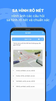 Ôn thi GPLX (600 câu hỏi) android App screenshot 1